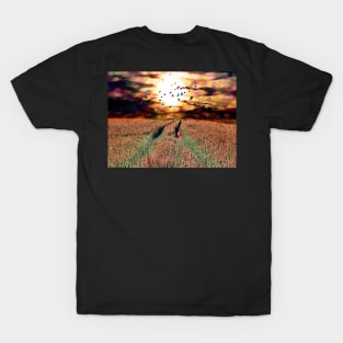 Flying Birds Field T-Shirt